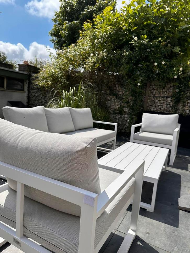 Loungeset Buffalo quick dry textileen zgan, Tuin en Terras, Tuinsets en Loungesets, Zo goed als nieuw, Aluminium, Bank, Ophalen