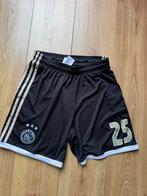 Voetbalbroekje Kasper Dolberg Ajax 2018/19, Zwart, Ophalen of Verzenden, Zo goed als nieuw, Voetbal
