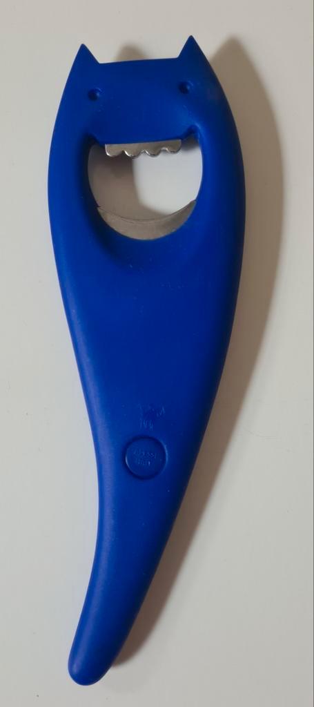 Alessi Diabolix flesopener (blauw)., Huis en Inrichting, Keuken | Keukenbenodigdheden, Ophalen of Verzenden