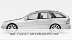 Portier Mercedes C-klasse w203 rechts-voor sedan / combi, Ophalen, Gebruikt, Mercedes-Benz, Deur