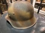 M42 helm normandie camo, Verzamelen, Ophalen of Verzenden, Nederland, Helm of Baret