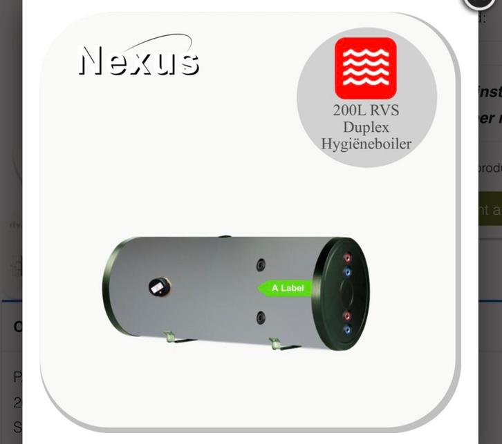 Warmtepomp boiler RVS Hygiëne boiler PAWT-200H XL-LE1, Doe-het-zelf en Verbouw, Geisers en Boilers, Nieuw, Boiler, 100 liter of meer