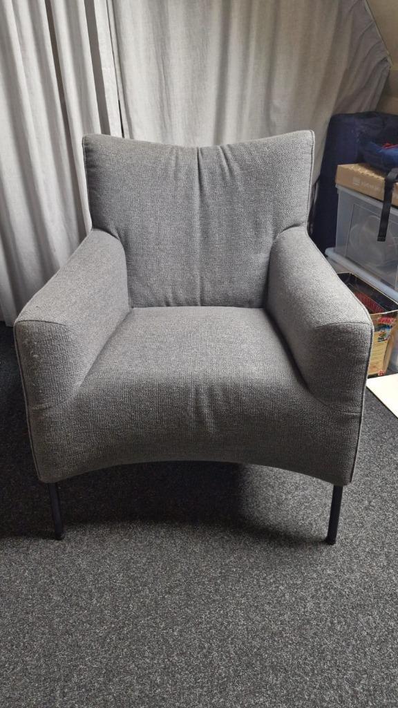 pode stoelen grijs, Huis en Inrichting, Fauteuils, Zo goed als nieuw, Stof, 50 tot 75 cm, 75 tot 100 cm, Ophalen