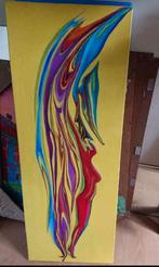 Modern abstract schilderij op canvas 120x45cm, Ophalen, Minder dan 50 cm, Oorspronkelijke maker, Schilderij