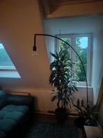 Vloerlamp, staande lamp, boog lamp, skaftet ikea lamp zwart, Huis en Inrichting, Lampen | Vloerlampen, Ophalen of Verzenden, Zo goed als nieuw