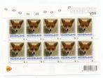 Velletje persoonlijke zegels Zoogdieren Nederland de Vos, Ophalen of Verzenden, Na 1940, Postfris