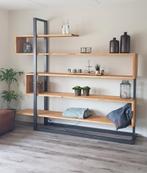Stellingkast, Wandmeubel, Roomdivider hout & staal, Huis en Inrichting, Ophalen, Zo goed als nieuw