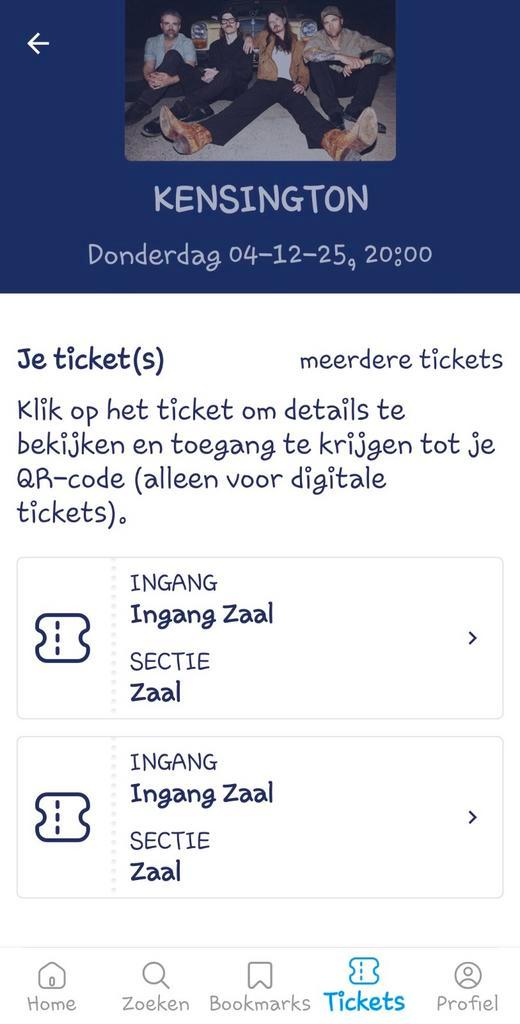 2 tickets voor €100,-: Kensington 4 December'25, Ziggo Dome, Tickets en Kaartjes, Concerten | Pop, Twee personen, December