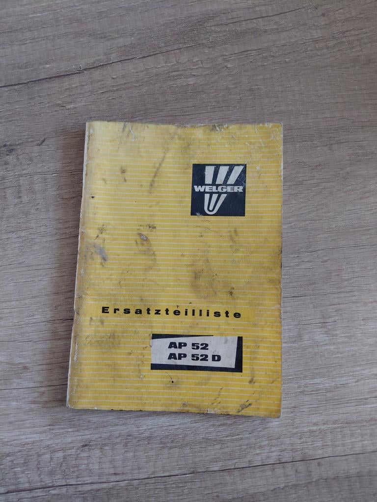 Welger AP 52/52D onderdelen boek, Ophalen of Verzenden