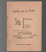 Koog aan de Zaan  Gids Gegevens openbare instellingen 1966, Onbekend, Folder, Verzenden, Zo goed als nieuw