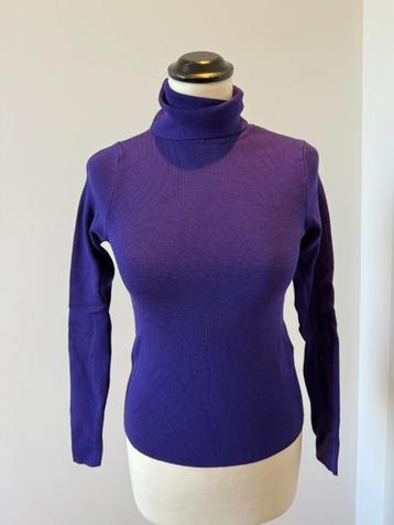 ZGAN paars Cache Cache coltrui trui sweater kol XS S turtlen beschikbaar voor biedingen