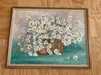 Schilderij door Stephen Kaye - stilleven met bloemen, Antiek en Kunst, Ophalen of Verzenden