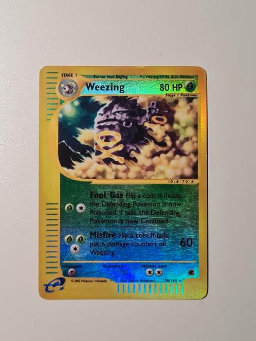 Weezing 70/165 Reverse Holo, Hobby en Vrije tijd, Verzamelkaartspellen | Pokémon, Zo goed als nieuw, Losse kaart, Ophalen of Verzenden