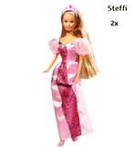 Barbie Steffi Love Prinses S/ 2 incl. ketting, Verzenden, Nieuw, Barbie