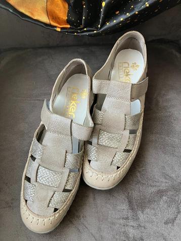 Rieker dames zomerschoenen 37 met klittenband beige ZGAN beschikbaar voor biedingen
