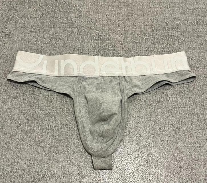 Heren string-grijs- Rounderbum- maat S, Kleding | Heren, Ondergoed, Overige typen, Grijs, Verzenden