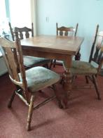 Eethoek tafel met 4 stoelen, Ophalen of Verzenden
