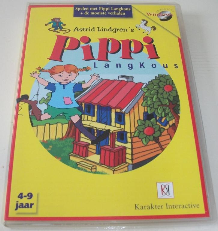 PC Game *** PIPPI LANGKOUS *** Astrid Lindgren, Cd's en Dvd's, Dvd's | Kinderen en Jeugd, Zo goed als nieuw, Educatief, Alle leeftijden