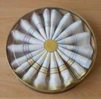 3 Heren Zakdoeken in Ronde Doos - vintage, Ophalen of Verzenden