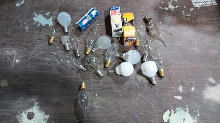 20 Gloeilampen diversen E14 fitting, Huis en Inrichting, Lampen | Losse lampen, Led-lamp, Minder dan 30 watt, E14 (klein), Ophalen of Verzenden