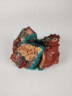 Dioptaas met mimetiet, Ophalen of Verzenden, Mineraal