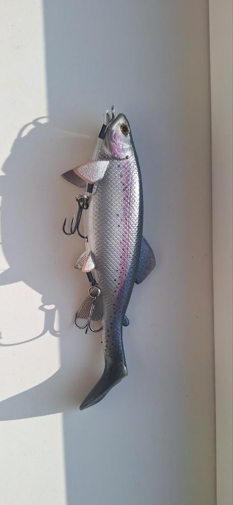 Rainbow Trout Kunstaas 18cm met Stinger, Watersport en Boten, Hengelsport | Karpervissen, Gebruikt, Overige typen, Ophalen of Verzenden