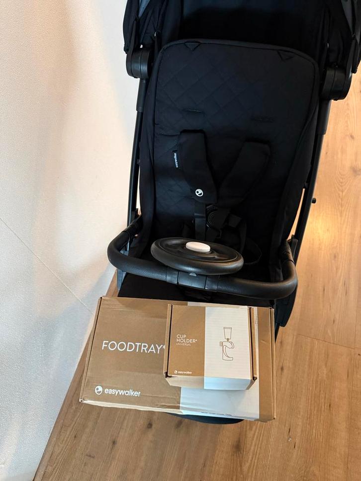 Easywalker Jackey + Extra's!, Kinderen en Baby's, Kinderwagens en Combinaties, Gebruikt, Kinderwagen, Overige merken, Verstelbare duwstang