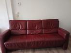 Gratis bank goede staat ECHT leer zsm ophalen!, Huis en Inrichting, Banken | Bankstellen, Ophalen, Gebruikt, 75 tot 100 cm, Leer