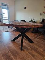 Teak Houten Ronde Tafel - 130cm, Huis en Inrichting, Tafels | Eettafels, Ophalen, Zo goed als nieuw, 100 tot 150 cm, 100 tot 150 cm