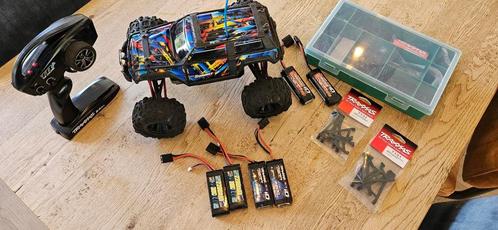 Traxxas Summit VXL 1/16 Rock n’ Roll kleur met 6 batterijen!, Hobby en Vrije tijd, Modelbouw | Radiografisch | Auto's, Gebruikt