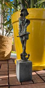 Bronzen Nar Beeld op Voetstuk - Kunstobject Decoratie, Antiek en Kunst, Ophalen of Verzenden