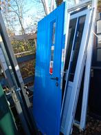 Houten Buitendeuren met Glas, Doe-het-zelf en Verbouw, Deuren en Horren, Gebruikt, Ophalen of Verzenden, 200 tot 215 cm, Glas