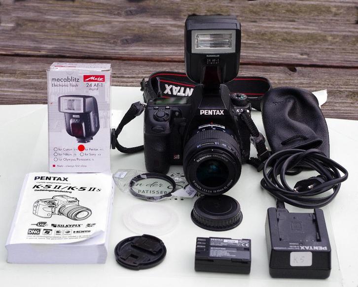 Camera Pentax  K5 II met accessories, Audio, Tv en Foto, Fotocamera's Digitaal, Zo goed als nieuw, Spiegelreflex, Pentax, 4 t/m 7 keer