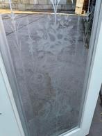 Deur met geëtst glas 212x96cm., Antiek en Kunst, Ophalen