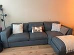 Grijze bank, Huis en Inrichting, Banken | Bankstellen, Gebruikt, Hoekbank, Driepersoons, 75 tot 100 cm