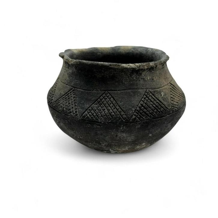 Kogelpot met bandversiering, Antiek en Kunst, Antiek | Keramiek en Aardewerk, Ophalen of Verzenden