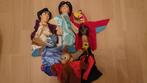 * Aladdin poppenkast poppen 6st - Jasmine+Geest+Jafar+Abu+Ia, Verzenden, Zo goed als nieuw, Overige typen