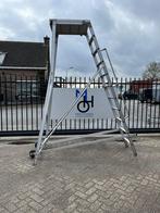 Aluminium bordestrap/bordes trap/werk trap 11-treeds 290CM, Doe-het-zelf en Verbouw, Ladders en Trappen, 2 tot 4 meter, Gebruikt