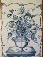 Friese witjes tegeltableau 24 tegels schouwstuk handgemaakt, Ophalen