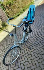 Goedfietsende stevige 28 inch omafiets met fietsstoeltje., Fietsen en Brommers, Fietsen | Dames | Omafietsen, Gebruikt, Ophalen