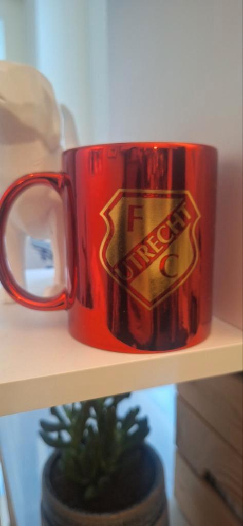 FC Utrecht Mok - Rood, Huis en Inrichting, Keuken | Keukenbenodigdheden, Zo goed als nieuw, Ophalen of Verzenden