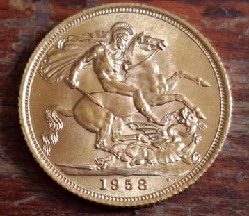Gouden Sovereign (V.K.) 1958 - Uiterst mooi beschikbaar voor biedingen