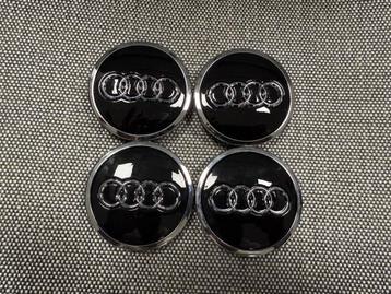 Nieuwe Audi 61mm Zwart Naafdoppen Naafkapjes Naafkappen ! beschikbaar voor biedingen