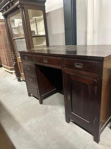 teak bureau koloniaal beschikbaar voor biedingen