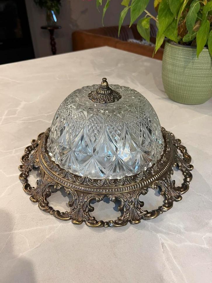 Grote vintage plafonnière, Huis en Inrichting, Lampen | Plafondlampen, Gebruikt, Ophalen of Verzenden