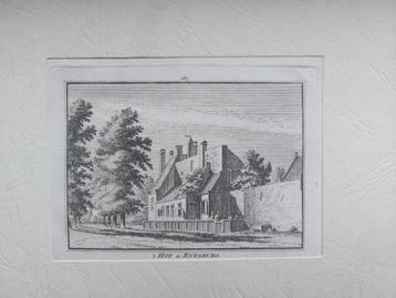 287 / Hof van Rijnsburg - Rynsburg Gravure 18e eeuw beschikbaar voor biedingen