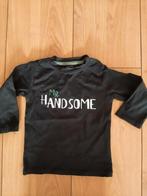 Zwarte longsleeve Mr Handsome. Maat 74 Prenatal., Shirtje of Longsleeve, Ophalen of Verzenden, Jongetje, Zo goed als nieuw