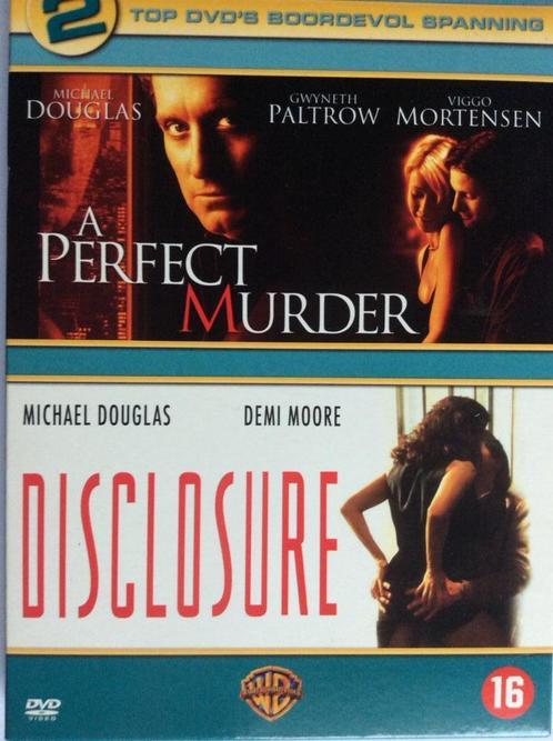 2 DVD - A PERFECT MURDER / DISCLOSURE (Nieuw!), Cd's en Dvd's, Dvd's | Thrillers en Misdaad, Nieuw in verpakking, Actiethriller