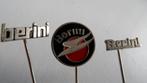 Berini oldtimerbromfiets speldjes 3 x verschillend, Verzenden, Gebruikt, Merk, Speldje of Pin