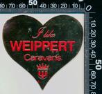 Sticker: Weippert Caravans - I like (Spiegelsticker), Ophalen of Verzenden, Zo goed als nieuw, Bedrijf of Vereniging